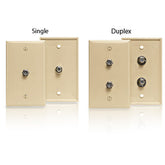 Leviton 80781 Type 625D F-Connector Wallplate
